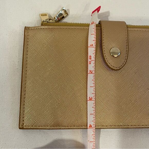 Travelambo RIFD blocking travel wallet gold *has damage - Picture 3 of 8